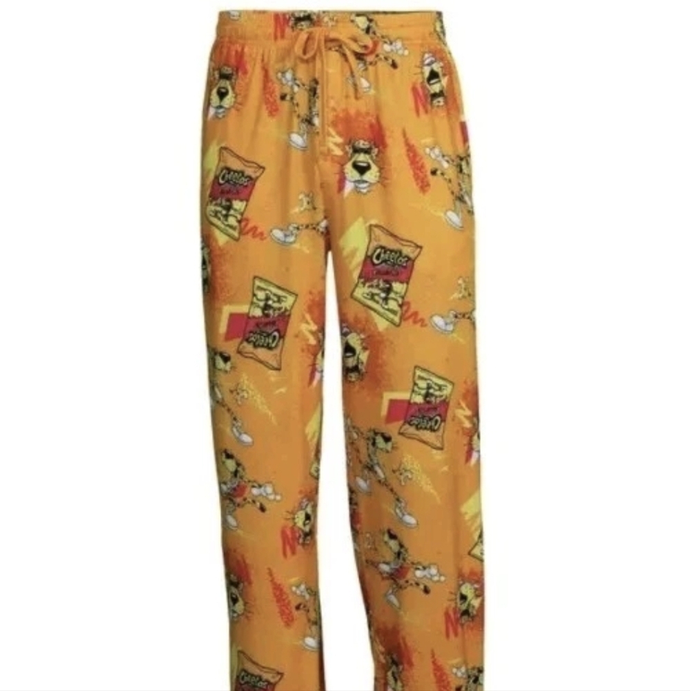 Flamin' Hot Cheetos Logo Pajama Pants, Orange -  XL (40-42)